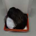 Hair Toppers for Women, 20 Inch Hand Tied Breathable Toppers Hairpieces for Women with Thinning Crown Middle Part Bangs Mix Human Hair Wavy Curly Lightweight Wiglets (Dark Brown Mixed Chestnut) (3D Side Bangs)