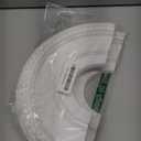 Ceiling Medallion White PU Round Split Medallion Design 315mm Outer 100mm Inner Diameter Decorative Cover Plate for Replacement Canopies Home Chandelier Fans