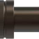 Bronze Curtain Rods for Windows 48 to 84:Modern Decorative Curtain Rod for Bedroom Living Room,Heavy Duty Adjustable Telescoping Single Drapery Pole Set Easy Install,Antique Brown Iron 36-88"