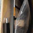 Babelio Upgraded Baby Gate with Cat Door, 29-43" Auto Close Durable Dog Gate for Stairs, Doorways and House, Easy Walk Thru Safety Gate with Pet Door Includes 4 Wall Cups, Black (29-43" Wide, 30" Tall)