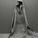 I Proudly Support Our Troops Vintage Pullover Hoodie For Men, Size M