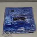 FERRIS 200 Count Large Plastic Shopping Bags with Handles (11"x17"x21") | Heavy-Duty Vest-Style Carrier Bags for Grocery Stores, Retail, Takeout, Markets & Kitchen Use - Blue