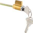 Prime-Line E 2104 1-7/8 In. Brass Housing with Chrome Plated Face, Cylinder Lock (Single Pack)