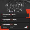 A-Premium 10Pcs Front Suspension Kit, Upper Control Arm, Lower Ball Joint