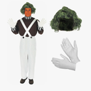 fun shack Mens Chocolate Factory Worker Costume, Chocolate Factory Costume, Candy Costume Adult Men, Movie Character Costumes, Size M