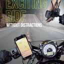 Bike & Motorcycle Phone Mount - for iPhone 16 Pro Max (15, 14, SE, Plus), Galaxy s25 or Any Cell Phone - Universal Handlebar Holder for ATV, Bicycle & Motorbike. +100 to Safeness & Comfort