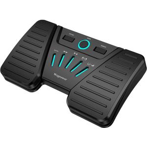 Wireless Page Turner Pedal for Musical InstrumentsPortable Bluetooth Foot Pedal, Silent Rechargeable Music Page Turner with Anti-Slip Rubber for iPad, Tablets, Phone