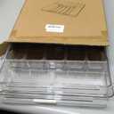 Clear Expandable Silverware Organizers for Kitchen Drawers,Large BPA Free Cutlery Organizer in Drawer,Plastic Utensil Drawer Organizer Suitable as Flatware,Knife,Fork,Spoon,Silverware Holder and Tray