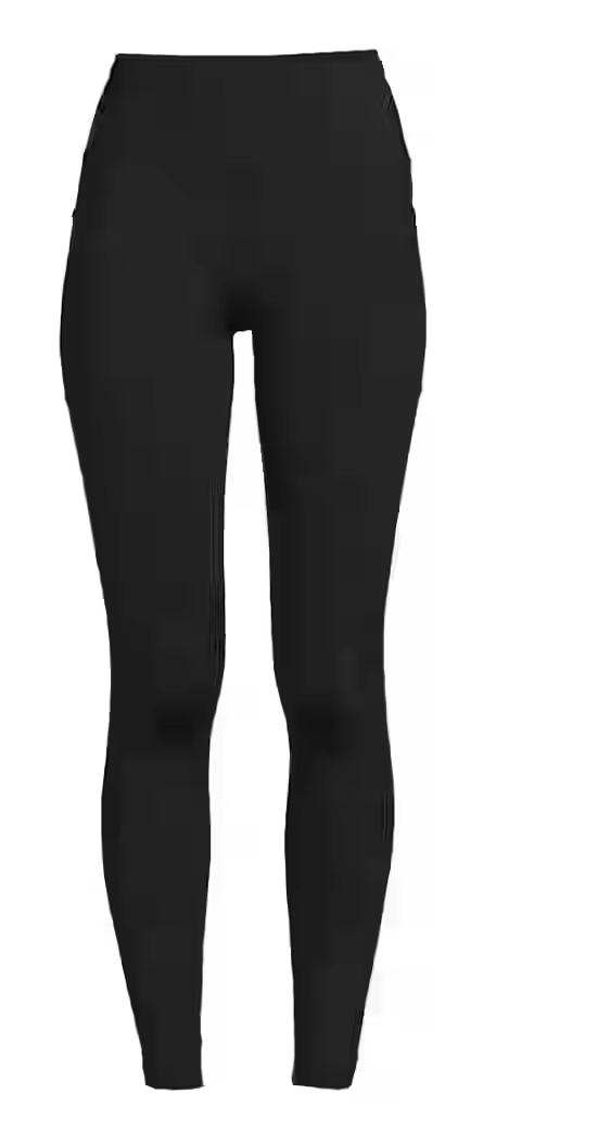Avia Black Leggings With Side Pattern Size S