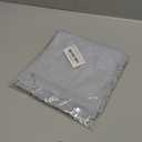 DeZerlor 6 Pack Gray- Blue Cotton Linen Napkins with Fringe Spring Cloth Napkins Set of 6 Boho Handmade Dinner Napkins Bulk for Wedding Bridal Baby Shower Parties, 17 x 17 Inches