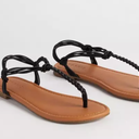 Braided T Strap Sandal SM New York, 11