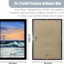 LUCKYLIFE 27x40 Frame in Black, Gallery Frame for Wall Mounting, 2 Pack