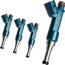 Set of 4 Upgraded 12 Holes Fuel Injectors Fits for Toyota: Prius 2010-2015, Prius Plug-In/Prius V 2010-2015, For Lexus CT200h 2011-2015, L4 1.8L, OEM # 23250-37020 (4 Pcs)