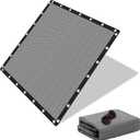 90% Shade Cloth Sun Shade Fabric for Patio Garden Pergola Shade Cover Canopy with Gromments (Grey, 8X12 FT) (Gray)