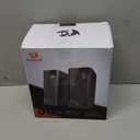 Redragon GS520 RGB Desktop Speakers, 2.0 Channel PC Computer Stereo Speaker with 6 Colorful LED Modes, Enhanced Sound and Easy-Access Volume Control, USB Powered w/ 3.5mm Cable (Black)