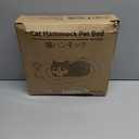 Sunhoo Cat Window Perch Bed Foldable Kitty Windowsill Hammock Shelf Seat Large Cats Suction Cup Indoor Kitten Window Sill Lounger with Soft Plush Cushion Machine Washable 21.26 * 11.8in (Brown, M)