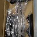 2 Pack Bird Feeder Hanger Hook, Metal Clamp-On Deck Hook for Railing Pole, Outdoor Hanging Bracket for Plant, Camping Lantern Rack, Windproof Tree Branch Hooks for Wild Bird House Holder