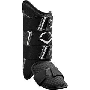 EvoShield Pro-SRZ 2.0 Batter's Leg Guard - Black, Left Hand Hitter