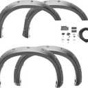 Bushwacker - Pocket/Rivet Style, Front & Rear Fender Flares | Fits 2019-2025 Chevrolet Silverado 1500, 2022 Silverado 1500 LTD (Excludes ZR2), Black | 4-Pcs. 40992-02