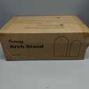 Pureegg Metal Arch Backdrop Stand Set - Set of 2 (7.2ft/6.0ft), Gold Wedding Stand with Stable Base, Elegant Backdrop Cover for Party, Birthday, Baby Shower, Graduation, Easy to Assemble