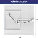 EASY-EXS Access Panels Spring-Fit 14"x14" (External 16"x16") Square (SAP1414) for Drywall, celing, Electrical, Plumbing Hole Covers