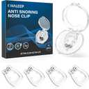 Anti Snoring Devices, Snore Stopper with Adjustable Magnet, Silicone Nose Clip Stop Snoring, Effective to Relieve Snoring, Snoring Solution for Comfortable and Quieter Sleep, Clear