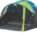 Coleman Carlsbad Dark Room Tent with Screened Porch, 4/6 Person Tent Blocks 90% of Sunlight to Keep Inside Cool, Weatherproof Shelter with Easy Setup, Contains PFAS