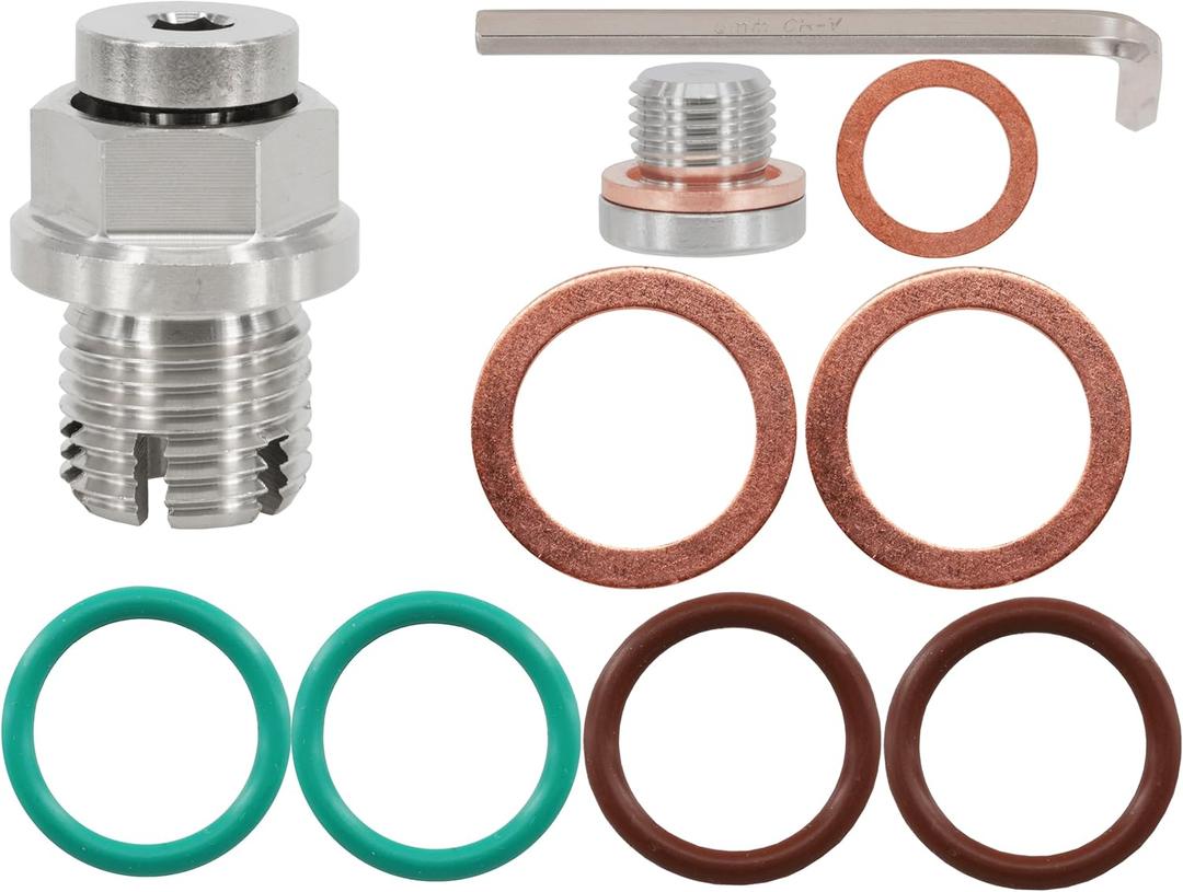 M16.1-1.5 x 15mm Oversize Oil Drain Plug, Stainless Steel Self Tapping Oil Pan Thread Repair Kit