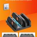 Charging Dock for Nintendo Switch 2 Joy-Con Controllers-4 in 1 Fast Charger Station, OmniCharge Design, LED Indicators & Overcharge Protection (Black)