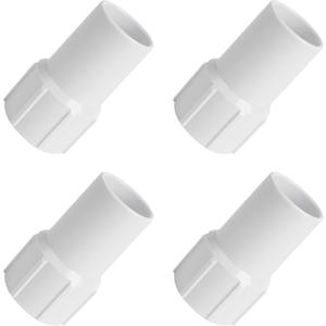 BlueStars Ultra Durable 1-1/2 Inch Pool Vacuum Hose Cuff - Replacement for 1-1/2" diameter Spiral-Wound Pool Hose Ends, Connect Vacuum Head  Pack of 4