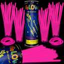 Taikula 200 Pack 8'' Glow Sticks Bulk Party Favors Pink Light Up Sticks with Connectors Neon Glow in the Dark Party Supplies Bracelets for Holiday Birthday Party Decoration(Pink)