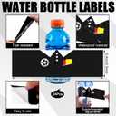 24 Pack Soccer Party Favors 12 oz Referee Water Bottle Labels with Whistles Water Bottles Soccer Stickers Wrapper Decorations for Sports Party Supplies