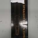 2 in 1 Curler and Straightener Travel Dual Voltage Curling Iron 1.25 Inch Normal Size Hair Curler Ceramic with EU/UK Plug Adapter for Travel Curling Wand Adjustable Temperature and Anti-Tangle 