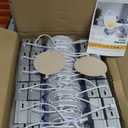 Veriligt 24 Pack 4 Inch 5CCT LED Recessed Light, Silm Canless Recessed Lighting, Dimmable, Damp Rated, 2700K-5000K Selectable, Wafer Ceiling Downlight with Junction Box, 750LM, 9W 120V, ETL&FCC