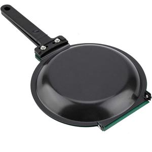 Qiilu Double Sided Non Stick Ceramic Coating Flip Frying Pan Pancake Maker - Green Iron Household Kitchen Cookware