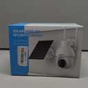 ANRAN 2K Solar Security Camera Outdoor Wireless, WiFi Camera Battery-Powered with 360 PTZ for Home Security, 3MP Color Night Vision, PIR Motion Detection, Two-Way Audio, Compatible with Alexa (2K White-1pcs)