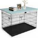 Rockever 44 Inch Dog Crate Topper Countertop for 42 Inch Dog Cage, Dog Crate Cover, Plastic Nonslip Pet Crate Table Topper with Screws, Easy to Clean (Crate Not Include)