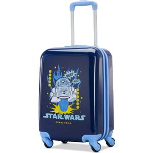 American Tourister Star Wars R2-D2 Carry-On Luggage - Airline Approved, Durable Hardshell with Favorite Rebel Droid - Roll Confidentially with Spinner Wheels & Colorful Adjustable Handle, Carry-On 18-Inch