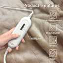 Tefici Electric Heated Blanket Twin,Super Cozy Soft 2-Layer Flannel 62" x 84" Heated Twin Size with 3 Heating Levels 8 Hours Auto Off, Machine Washable, ETL and FCC Certified, Home Office Use,Camel