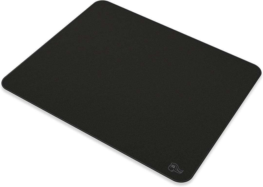 Glorious Large Gaming Mouse Mat/Pad - Stealth Edition - Stitched Edges, Black Cloth Mousepad |8"x4" (G-L-Stealth) 
