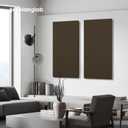 Olanglab Sound Acoustic Panels 2 Pack, 24''x48'' Fiberglass Acoustic Wall Panels 2'' Thick, Large Sound Proof Panels for Walls (Brown)