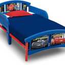 Delta Children Plastic Toddler Bed, Disney/Pixar Cars, 53.94" L x 29.13" W x 26.18"