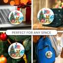 10 x Puerto Rico Christmas Ornament 2025, Unique Puerto Rico Decor Gift for Friends, Family, Xmas Gifts for Women and Men, Ceramic Ornaments for Hanging Decoration
