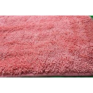 OLANLY Bathroom Rugs Mat 30x20, Extra Soft Absorbent Microfiber Bath Rugs, Rubber Backing, Quick Dry, Machine Washable Bath Mats for Bathroom Floor, Tub and Shower, Home Decor Accessories, Pink
