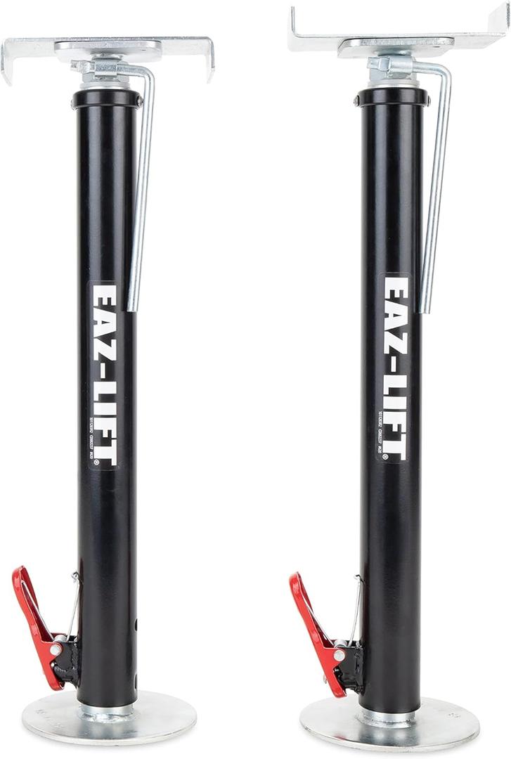 Camco Eaz-Lift Adjustable Camper/RV Slide-Out Supports - Features a 5,000lb Weight Capacity per Support, a Quick Release Pin, and Incremental Lock Positions - Adjusts from 19 to 49-In - 2-Pack (48870)