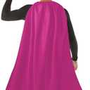 Wildarms Adult Superhero Capes- Halloween Vampire Capes, Adult Capes Cosplay Costume Party (Pink)