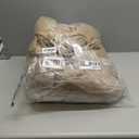 Woanger 12 Pcs 40" x 24" Reusable Winter Burlap Plant Covers Bags Warm with Drawstring Large Sack Plant Blanket Burlap Frost Cover for Cold Winter Outdoor Fruit Garden Trees Protection