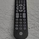 GE Universal Remote Control for Samsung, Vizio, Lg, Sony, Sharp, Roku, Apple TV, TCL, Panasonic, Smart TVs, Streaming Players, Blu-Ray, DVD, 3-Device, Black, 34927