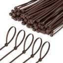 8 Inch Brown Zip Tie 1000 PCS, 40 Lbs - Small to Medium Zip Tie, Nylon PA66 UV Resistant Cable Tie Heavy Duty for Indoor and Outdoor Use - Ideal for bundling and securing objects (8-inch/3 2/3-ounce)