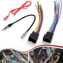 Radio Wiring Harness with Antenna Adapter Compatible with 2006-2013 GM GMC Sierra Chevy Impala Buick Cadillac Install Aftermarket Stereo CD Player Receiver Wire Cable Adapter